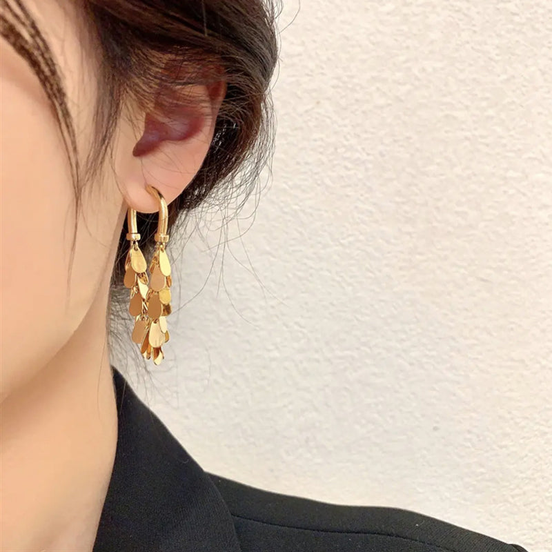 Sequin Tassel Earrings