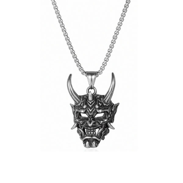 Hannya Revenge Demon Protection Pendant Necklace