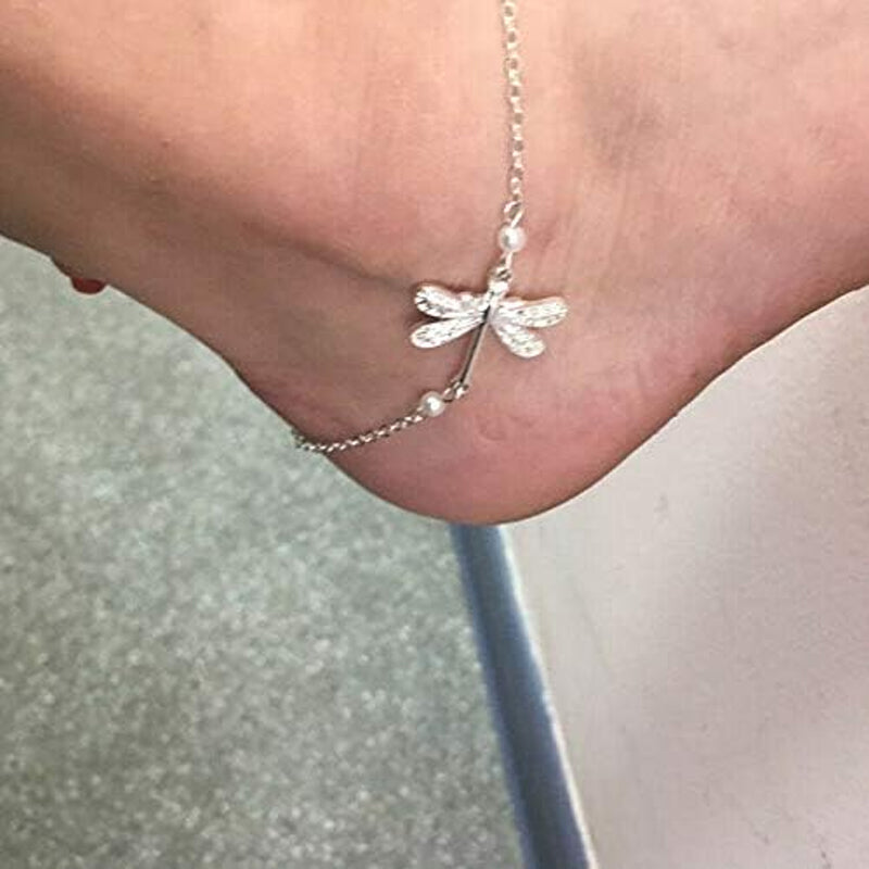 Simple Fashion Dragonfly Insect Women's Anklet