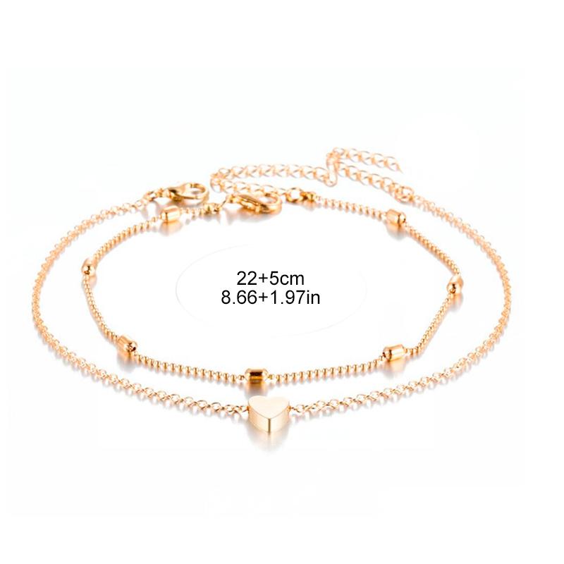 Fashion Heart Anklets for Women