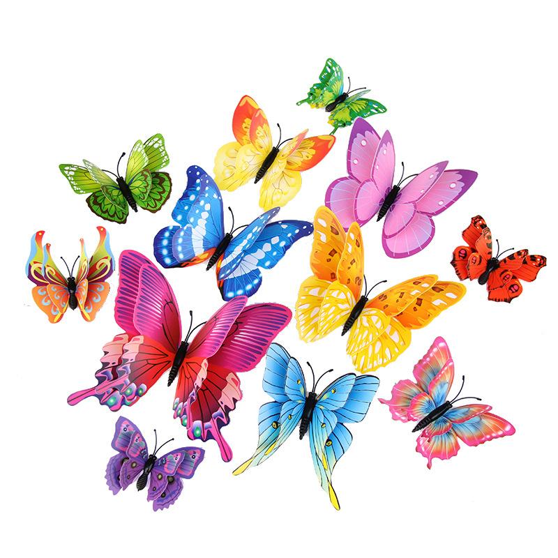 3D Butterfly Wall Mural Stickers,12 pcs