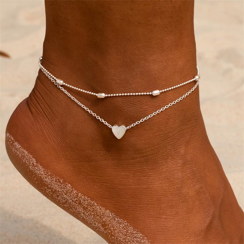 Fashion Heart Anklets for Women
