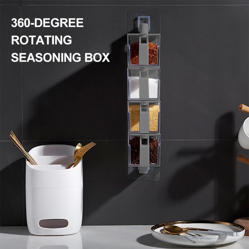 360-Degree Rotating Seasoning Box