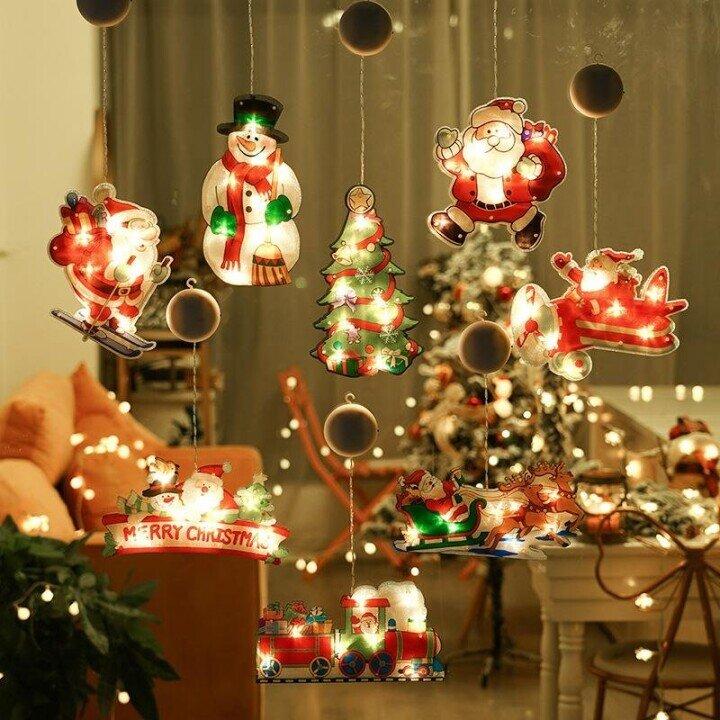 CHRISTMAS SALE🎄Christmas window suction cup lights