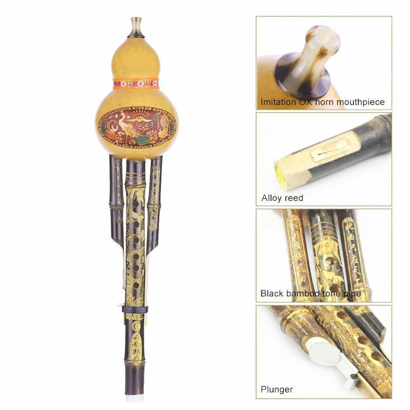 Cucurbit Flute Ethnic Musical Instrument Key of C