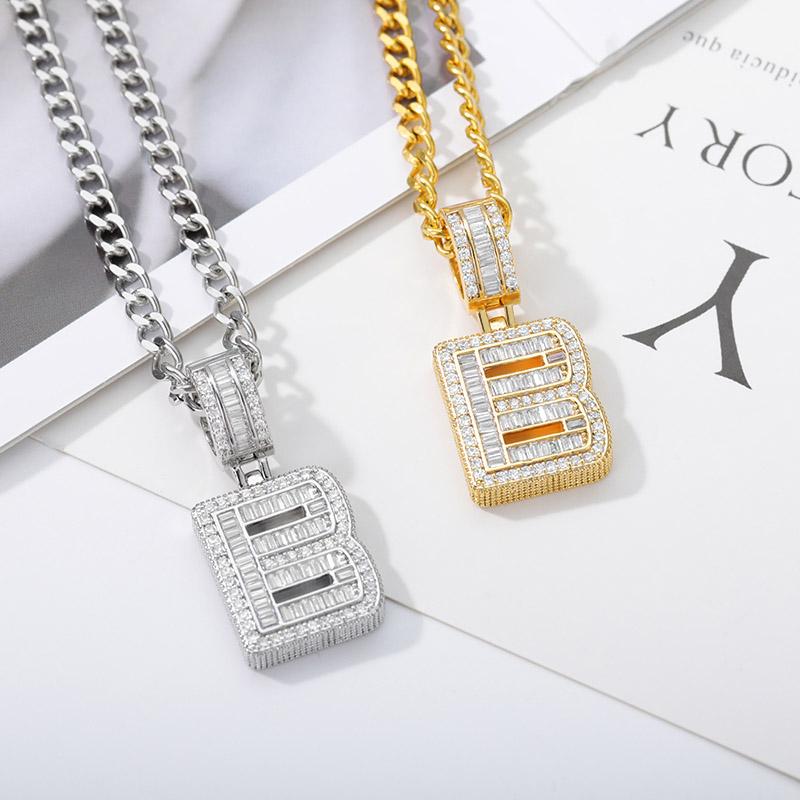 Stainless Steel Initial Letters Necklace