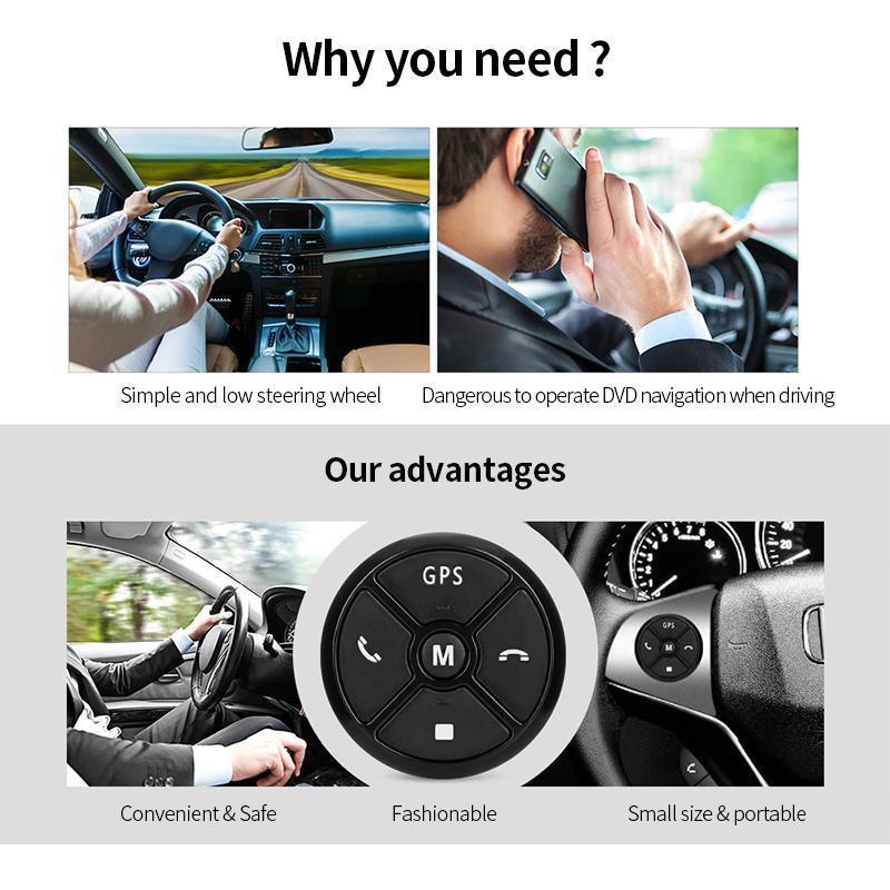 Wireless Car Steering Wheel Meida Remote Control