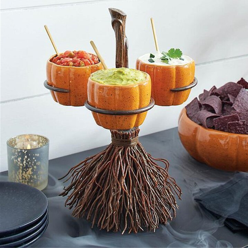 Halloween Pumpkin Snack Bowl Stand（cup + shelf）