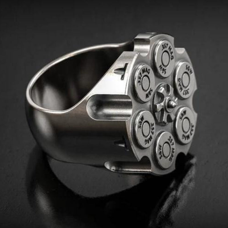 Silver Motorcycle Ring