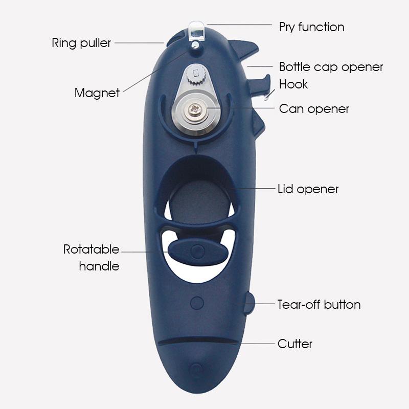 Eight-in-one Universal Can Opener