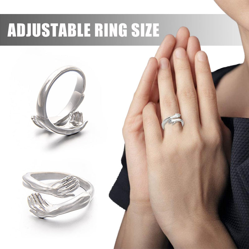 New-Couple Hug Ring Romantic Gift