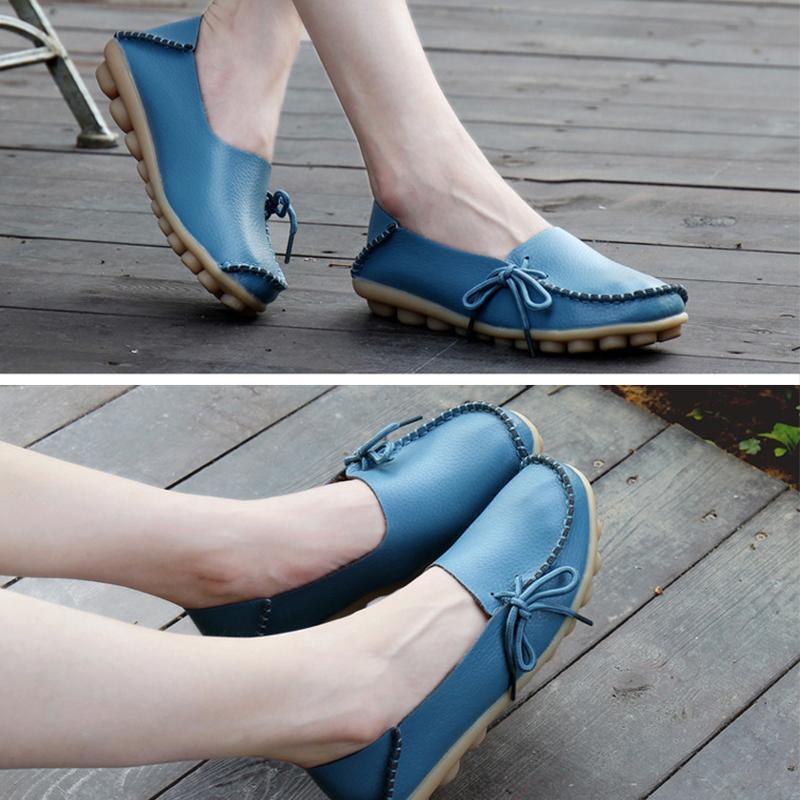 Women's Leather Loafers Moccasins