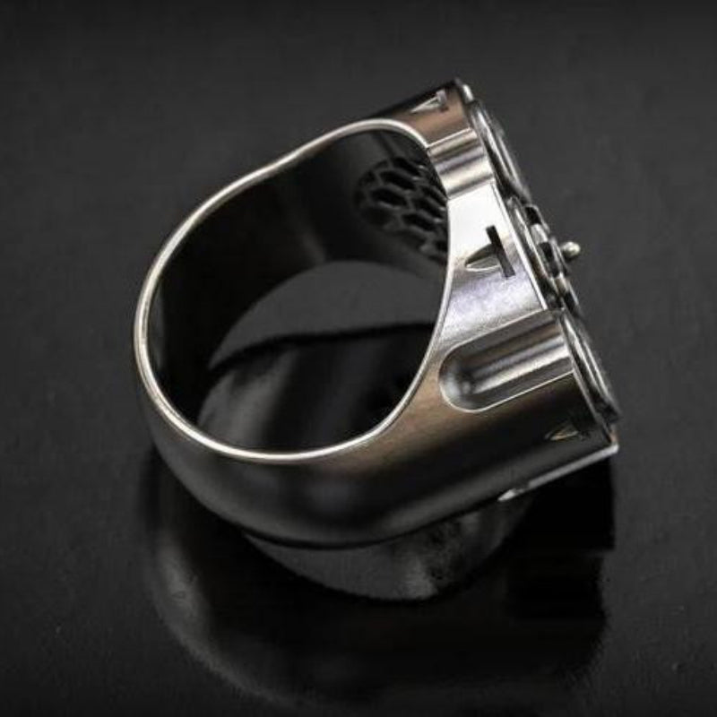 Silver Motorcycle Ring