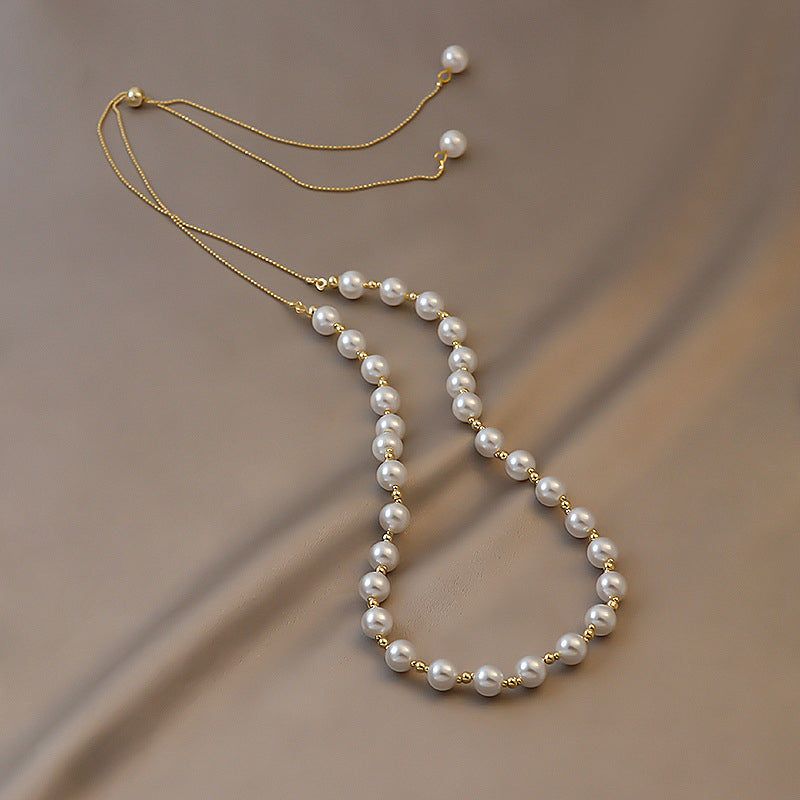 Pull-out Pearl Necklace