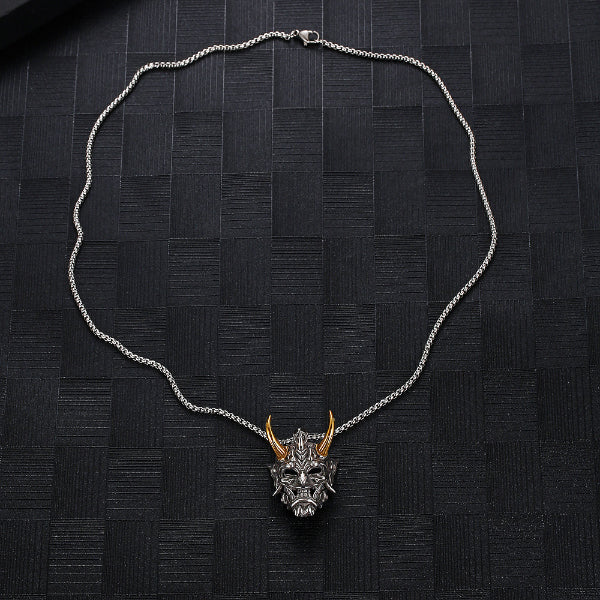 Hannya Revenge Demon Protection Pendant Necklace