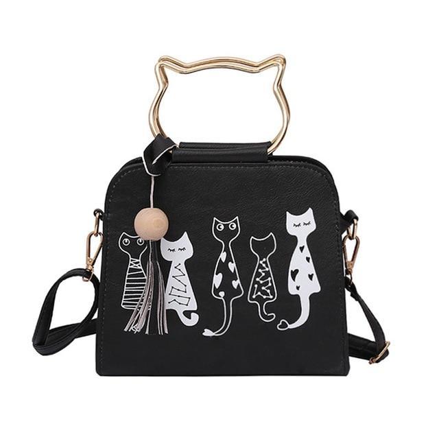 Crossbody Cat Pattern Handbag